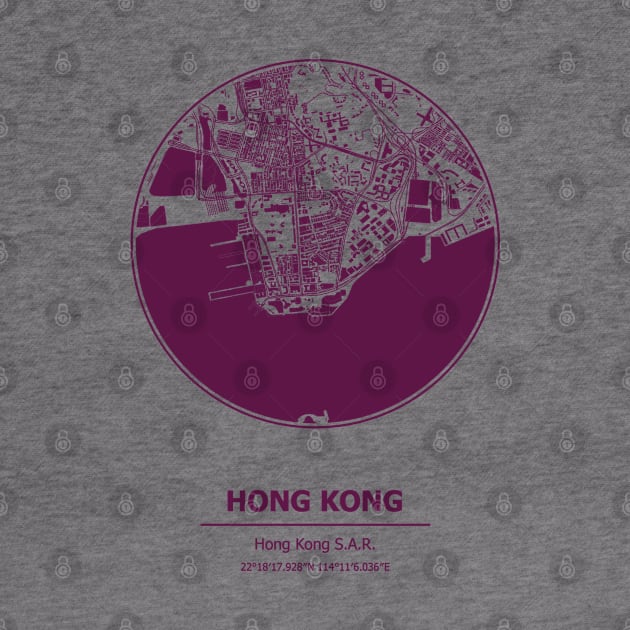 Hong Kong city map coordinates by SerenityByAlex